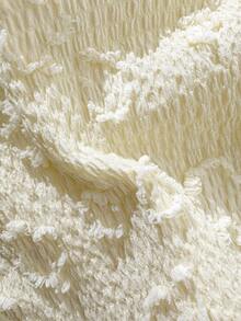 Swim Mod 2022 Spring/Summer Vacation Beach Textured Fabric Triangle Cup Floral Trim Cute Sweet Bikini 2 Pieces Set 2026 New Women's Swimwear ArrivalFor School,Suitable For Holiday, Date, Afternoon Tea, Western, Cruise, Beach, Island, Road Trip, All Seasons, Music Festival, Boho Vacation,Bohemian Vacation, Chill Autumn ,Western Boho ,Elegant Tops For Women - Yellow - View 8