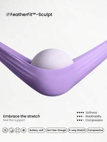 GLOWMODE FeatherFit™ - Reggiseno sportivo a media compressione con spalline in rete, coppe rimovibili, schiena a V, adatto per corsa, jogging, allenamento in palestra e attività fisica autunno/inverno - Foschia di lavanda - Visualizzare 6