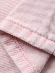 Dazy Kids Young Girls Solid Color Casual Denim Jeans - Pink - View 7