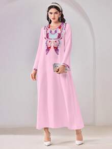 Al Najma 休闲端庄的阿拉伯风格连衣裙 - 彩色 - 查看 1