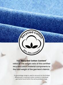 EMERY ROSE Women's Casual Everyday Commute Simple Versatile Elastic Waist Loose Wide Leg Jeans - Blue - View 7