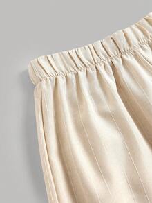 SHEIN 两件套少女休闲可爱时尚套装，包含吊带背心和宽松长裤，适合外出、拍照、公园、露营、日常穿着、派对、度假等场合。 - 杏色 - 查看 4