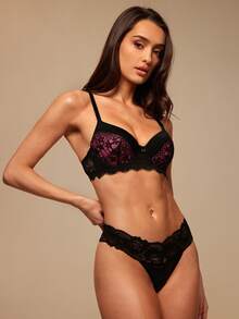 Silquee 5pack Floral Lace Panty, Sexy Lingerie - Multicolor - View 5