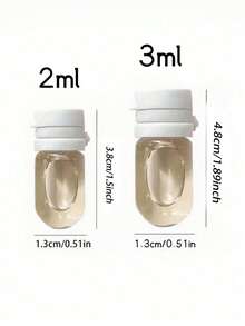 100pcs Transparent Travel Dispenser, 2ml/3ml With Flip Cover, Portable Glass Bottle, Used To Store Lotion And Lotion - Multicolor - View 11