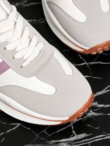 Vate Women's Casual Sneakers - Beige - View 3