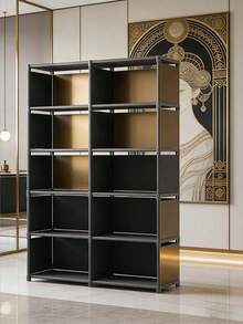 Kệ sách đựng đồ, từ sàn đến trần nhà, sử dụng đơn giản trong gia đình, tủ đựng đồ nhiều tầng cho phòng khách, kệ sách, tủ đựng đồ góc tường. - Nhiều màu - Xem 5