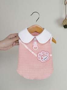 PETSIN 宠物服装、狗狗服装、猫咪连帽衫、休闲背心、春夏新品、小动物印花背心、酷炫休闲装、卡通连帽衫 - 彩色 - 查看 7