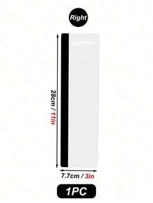 1 pieza Tablero de mensajes rectangular de material acrílico para el lado izquierdo/derecho de la computadora, estilo moderno y simple con borde transparente para sujetar al monitor, adecuado para varios modelos de computadora - Blanco - Ver 9