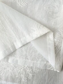 GlowEve 女士白色高档刺绣面料弹力腰宽松阔腿裤，优雅精致，适合情人节、复活节、劳动节、生日礼物、约会、派对、正式场合、教师装、旅行、春夏穿着。 - 白色 - 查看 6