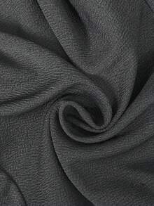 SHEIN Essnce Pantalon décontracté polyvalent grande taille, coupe slim, couleur unie - Gris pâle - Voir 5