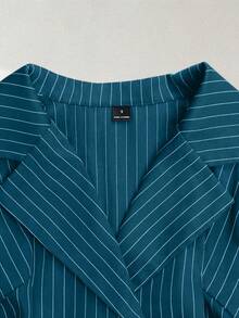 GlowEve 一套两件式秋季女装，优雅通勤风格，完美融合。 - 寶藍色 - 查看 4