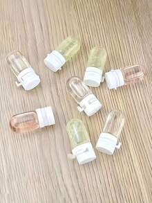 100pcs Transparent Travel Dispenser, 2ml/3ml With Flip Cover, Portable Glass Bottle, Used To Store Lotion And Lotion - Multicolor - View 3
