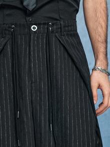 ROMWE MEN 男士休闲印花裤 - 黑色 - 查看 2