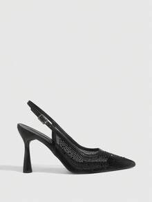 CUCCOO SZL Women Pumps Valentine's Day - Graphite Black - View 4
