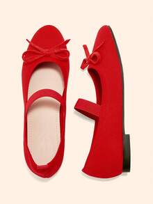 CUCCOO BASICS Women's Fashion Flat Shoes - Red - View 5