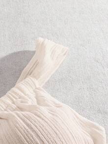 GlowEve Top casual de mujer con decoración metálica de un solo hombro, para verano - Blanco - Ver 4