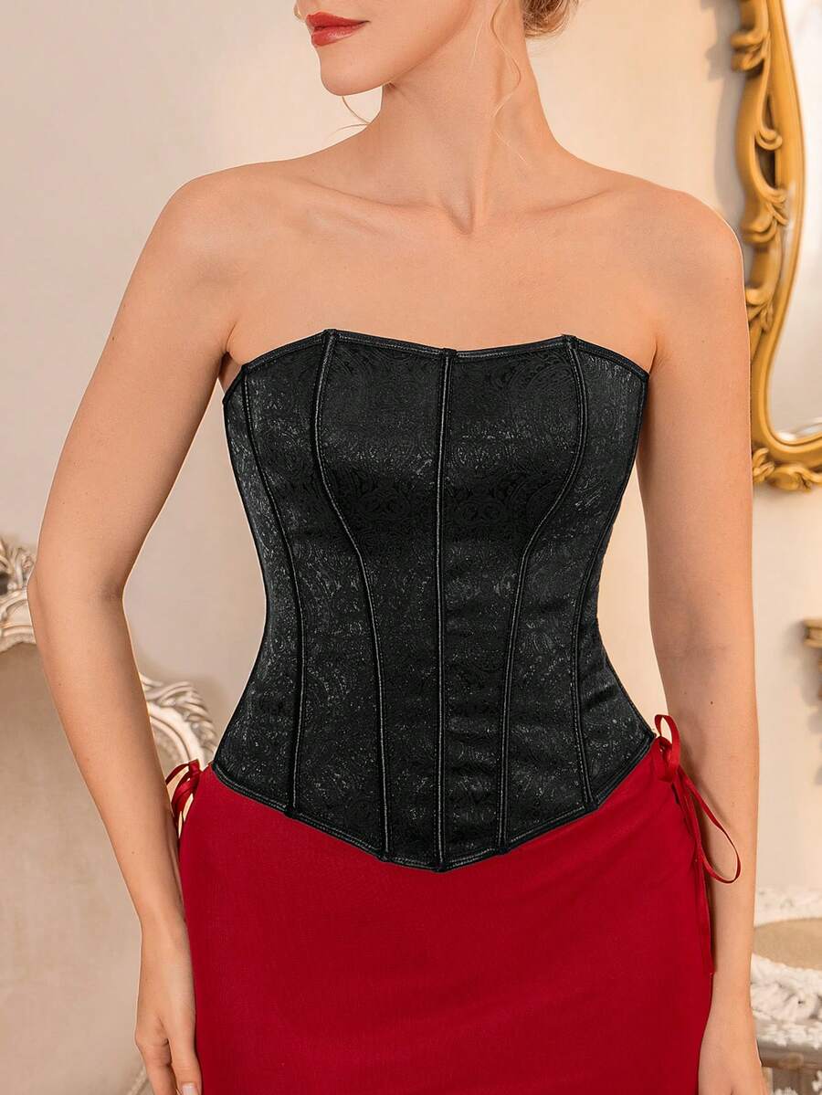 Women's Sexy Versatile Bandeau Bra For Dates And Parties - Black - View 1