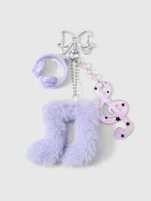 ROMWE Kawaii 1. Tai nghe acrylic đa năng, sáng tạo, tinh tế, dễ thương, sang trọng, cao cấp, màu tím, họa tiết ngôi sao lấp lánh, nốt nhạc, cánh nhiều màu sắc, chất liệu gốm mềm mại, dây đeo cổ tay đính đá, mặt dây chuyền hình nốt nhạc hai mặt bằng vải nhung, phụ kiện móc khóa DIY, mặt dây chuyền túi xách, thích hợp làm quà tặng cho chị em gái, bạn gái, bạn bè, các cặp đôi, quà tặng ngày lễ. - Màu tím -3 - Xem 7