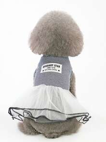 PETSIN Váy kẻ caro màu hồng giản dị cho thú cưng, thích hợp cho mùa xuân và mùa hè. - Nhiều màu - Xem 12