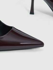 CUCCOO SZL 女士尖头细高跟鞋 棕色镜面低鞋面 女士高跟鞋 简约优雅时尚性感派对宴会女士高跟鞋 女鞋 - 鏡面咖啡171 - 查看 6