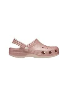 Crocs Classic Glitter Women's Clogs Quartz Glitter CR205942 QUGL - Coral Pink - View 1