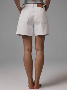 MUSERA 及膝牛仔短裤，秋季基础款，可爱街头风，外出休闲百搭，春夏必备单品 - 白色 - 查看 5