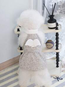 PETSIN 狗狗服装、猫咪服装、动物裙装、宠物春夏新品系列、幼犬连衣裙、公主风百搭连衣裙、条纹印花、小型动物服装、清凉防晒霜 - 彩色 - 查看 13