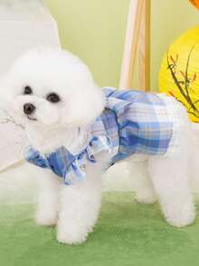 PETSIN Dog Clothing, Cat Clothing, Animal Skirts, Pet Spring/Summer New Collection, Puppy Dress, Princess Versatile Dress, Printed Stripes, Small Animal Clothing, Cool Sunscreen - Multicolor - View 6