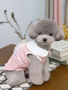 PETSIN 宠物服装、狗狗服装、猫咪连帽衫、休闲背心、春夏新品、小动物印花背心、酷炫休闲装、卡通连帽衫 - 彩色 - 查看 13