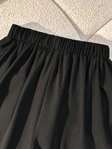 Conjunto casual de 2 piezas de top sin mangas y shorts de unicolor con diseño de metal para mujer - Multicolor - Ver 5