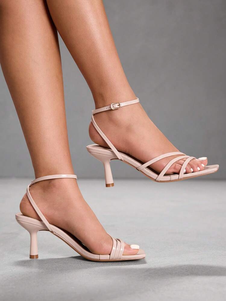 CUCCOO SZL Women's Elegant Minimalist Heeled Sandals For Commuting