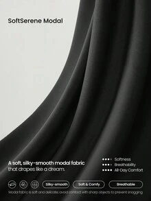 GLOWMODE X Reem Modest Breezy Days Silky-Smooth Breathable Overlapping Hood Relaxed Fit Hoodie Daily Casual Street Wear - Black - View 6