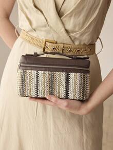 PREMIUM SQUARE OPENWORK BAG - Multicolor - View 7