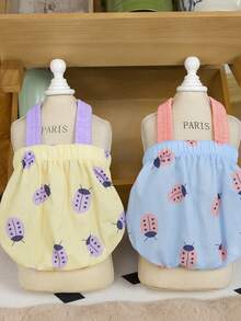 PETSIN 狗狗服装、猫咪服装、动物裙装、宠物春夏新品系列、幼犬连衣裙、公主风百搭连衣裙、条纹印花、小型动物服装、清凉防晒霜 - 彩色 - 查看 4