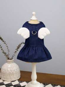 PETSIN Dog Clothing, Cat Clothing, Animal Skirts, Pet Spring/Summer New Collection, Puppy Dress, Princess Versatile Dress, Printed Stripes, Small Animal Clothing, Cool Sunscreen - Multicolor - View 6