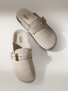 Solecia 女士时尚厚底鞋 - 灰杏 - 查看 6