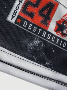 ROMWE MEN 2026 Spring/Autumn/Summer Men's Fashion Casual Digital Print Sleeveless Top, Street Style Tank Top - Multicolor - View 5