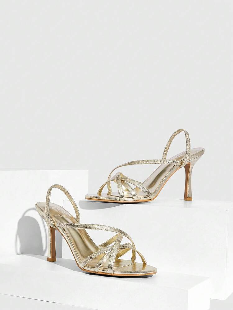 CUCCOO SZL Women's Pointed Toe Fashionable Elegant Versatile High Heel Sandals