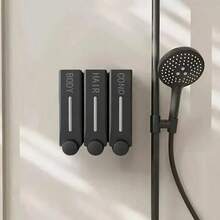 1PC/2PCS/3PCS Specifications Of Shower Wall Shampoo Dispenser, Shampoo And Conditioner Dispenser, Shampoo Dispenser, Bathroom Perforated/Non Perforated Perforated Shower Gel Soap Dispenser Set Suitable For Hotel Bathrooms Kitchen Items Kitchen Accessories Kitchen Kitchen Tools - multicolor - View 8