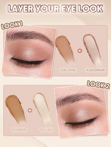 SHEGLAM Creamsicle 眼影棒-Cinder 品牌 美容 化妝 化妝品 適合女性與女孩 完美搭配夏季春季 Y2K 時尚 流行 生日 母親節禮物 假期 派對準備就緒 最佳顏色 - Cinder - 查看 5