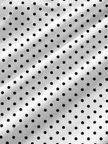 SHEIN Tween Girl Casual Minimalist Comfortable Polka Dot Backless Top - White - View 6