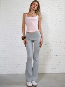 SHEIN Unity Fashionable Hollow Out Vacation Style Knit Top - Baby Pink - View 6