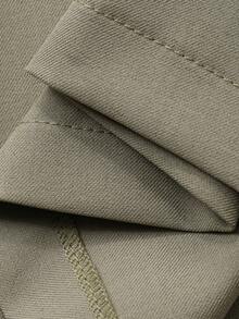 DAZY Setelan 2 Potong Wanita Elegan Warna Polos, Atasan Camisole Bahu Terbuka dengan Hiasan Ruffle dan Celana Panjang Lebar, Musim Panas - Hijau - View 7