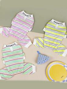 PETSIN Dog Clothing, Cat Clothing, Small Animal Four Legged Clothing, Spring And Summer New Items, Cat Clothing, Casual Clothing, Home Dog Clothing, Small Animal Jumpsuit - Multicolor - View 5