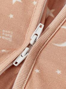 Cozy Pixies One-Piece Baby Sleeping Bag, Moon And Star Pattern, Detachable Sleeves, Comfortable And Soft, Newborn Sleeping Bag, Oeko-Tex Certified - Multicolor - View 10