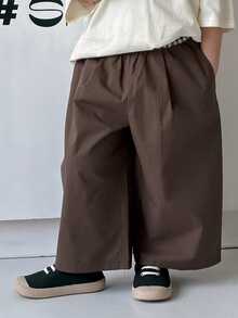 DAZY Young Boy Casual Loose Fashionable Versatile Pants - Brown - View 6
