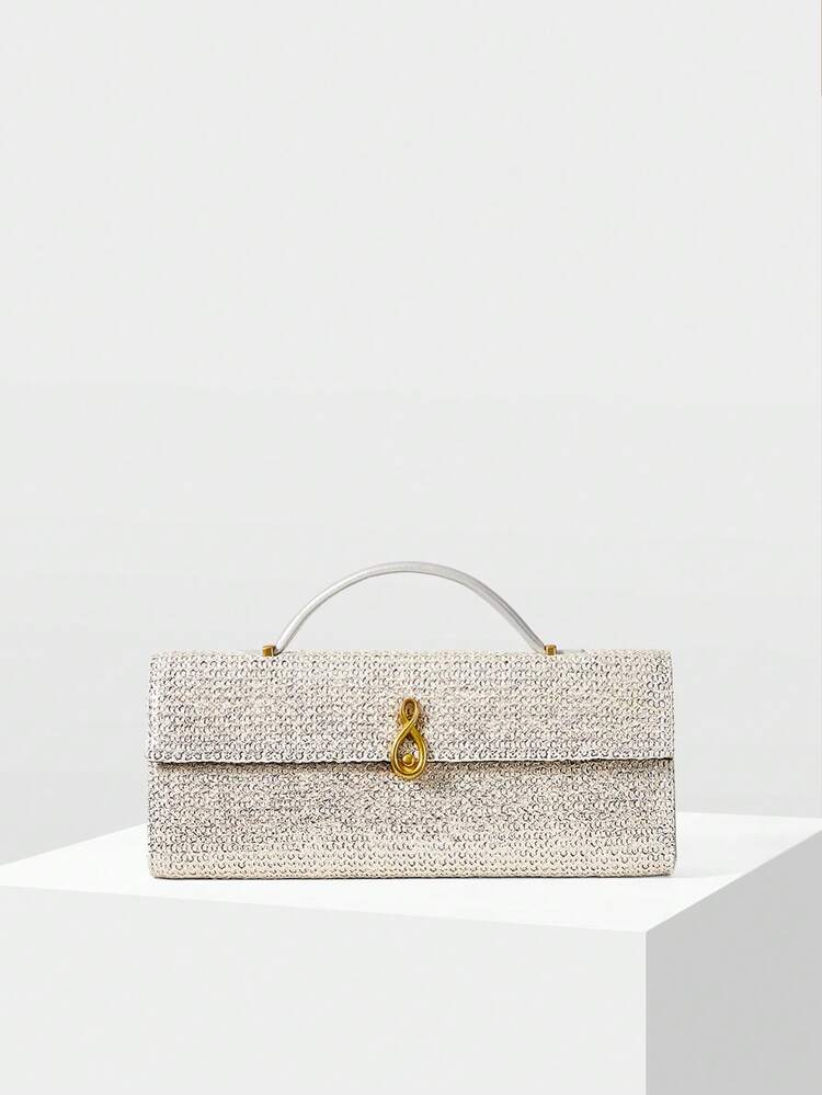 ELEGANT EMBOSSED TOP HANDLE BAG FOR COMMUTER