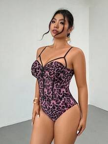 Firerie Áo liền thân cỡ lớn có gọng điều chỉnh được, họa tiết da báo, kiểu dáng thanh lịch. - Nhiều màu - Xem 4