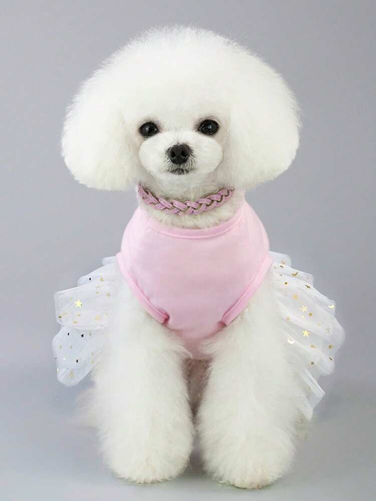 PETSIN Dog Clothing, Cat Clothing, Animal Skirts, Pet Spring/Summer New Collection, Puppy Dress, Princess Versatile Dress, Printed Stripes, Small Animal Clothing, Cool Sunscreen - Multicolor - View 12