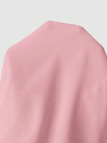 GlowEve 2pcs Dopamine Fashionable Rejuvenating Polo Collar Shirt & Pants Set - Pink - View 8